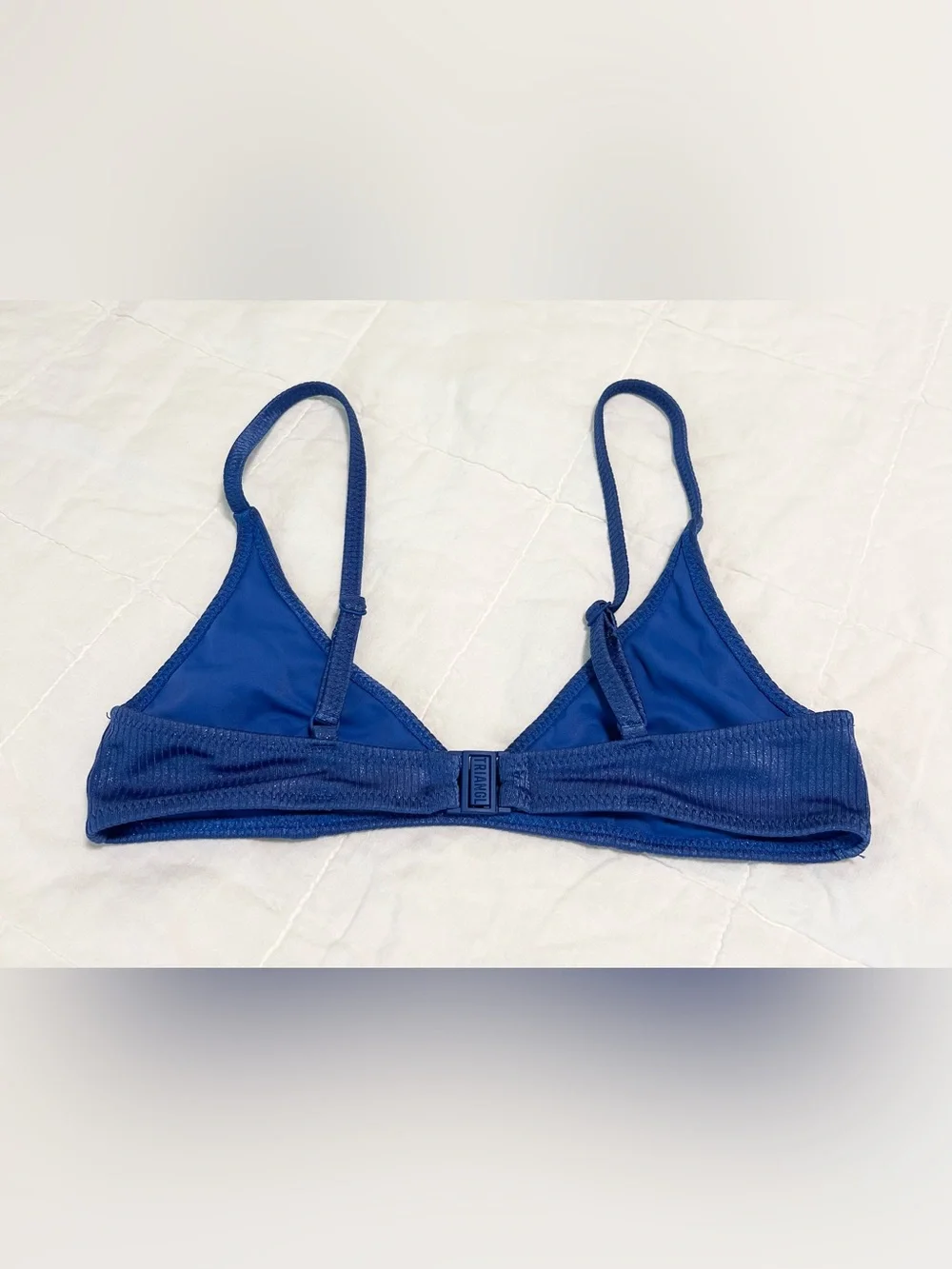 TRIANGL // Sparkle Blue Bikini Set with Matching Zip Pouch